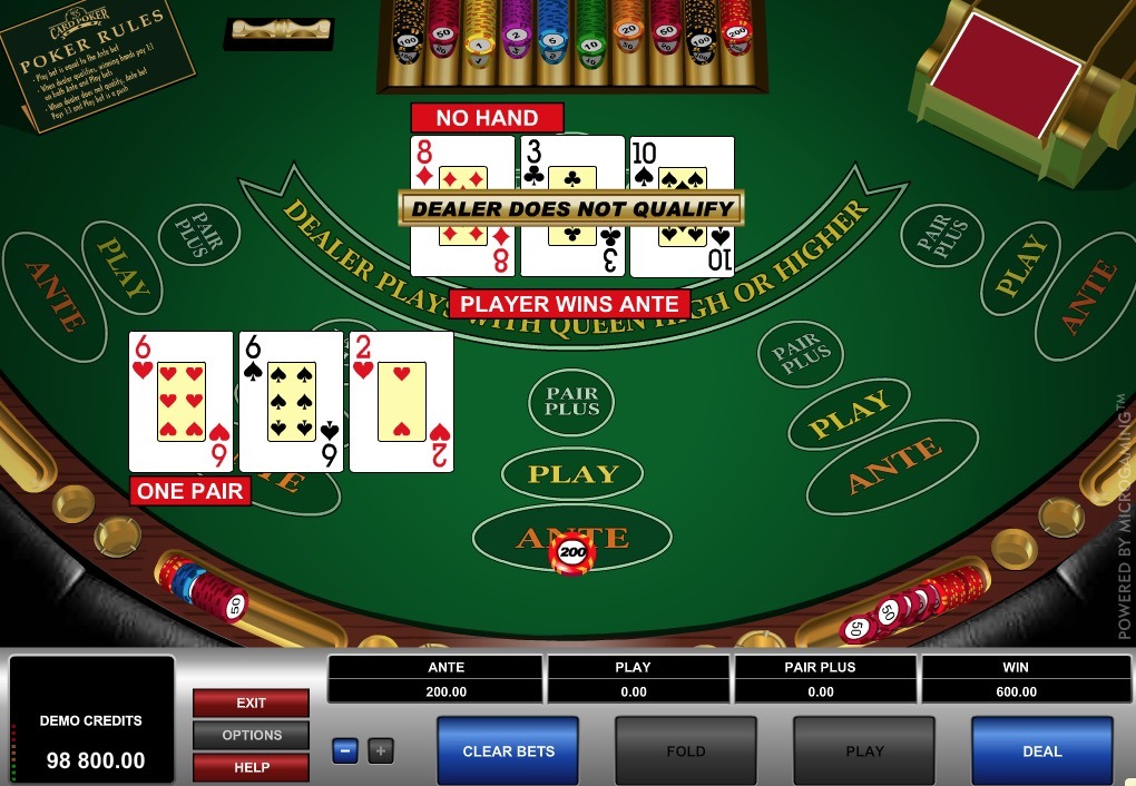 3 Card Poker Online