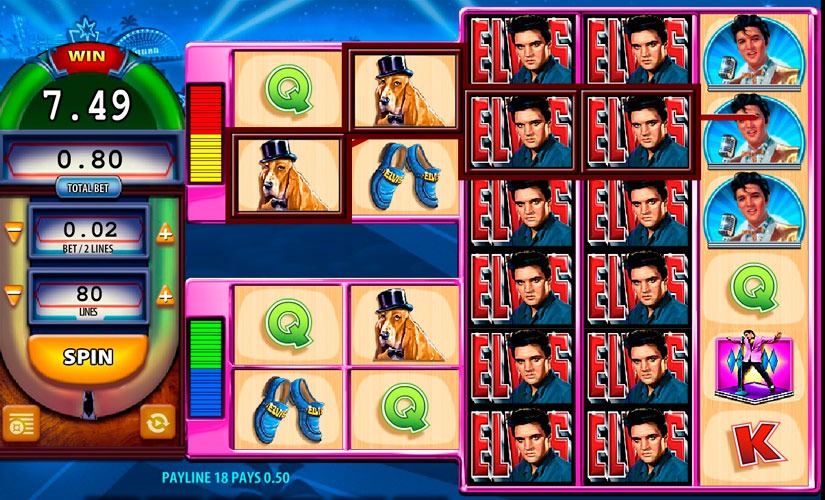 Elvis the king lives slot machine play for free or real