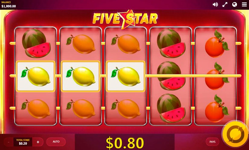 Five Star Slot Machine Online