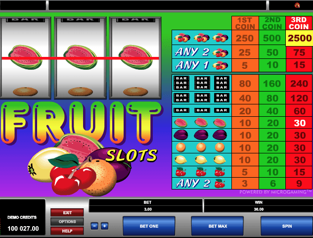 Fruit Slots Slot Machine Online