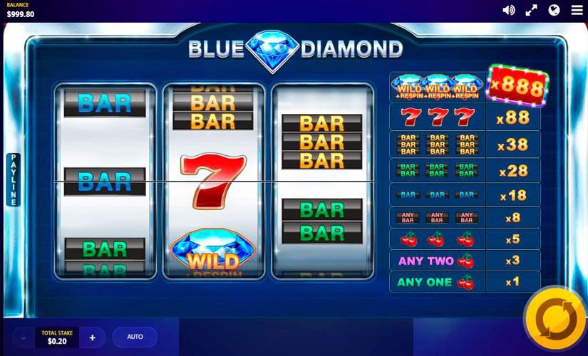 Blue Diamond Slot Machine