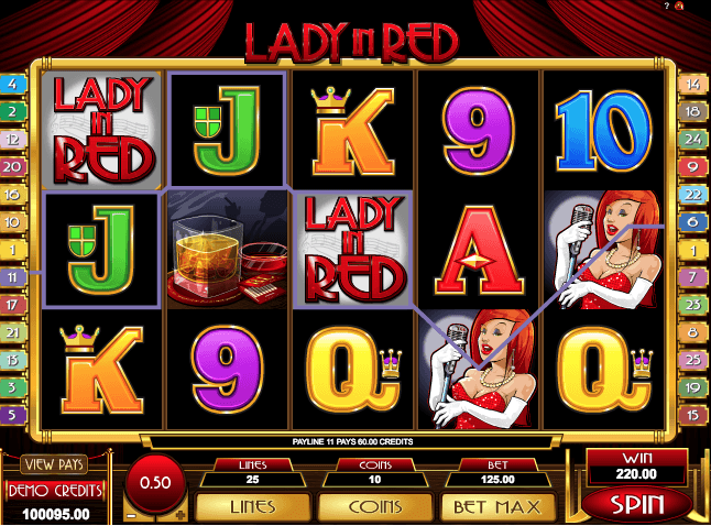 Lady In Red Slot Machine Online