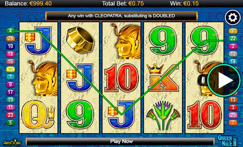 Queen of the Nile II Slot Machine Online