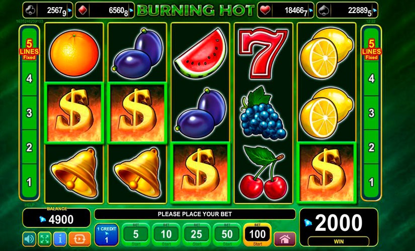 Burning Hot Slot Machine Review