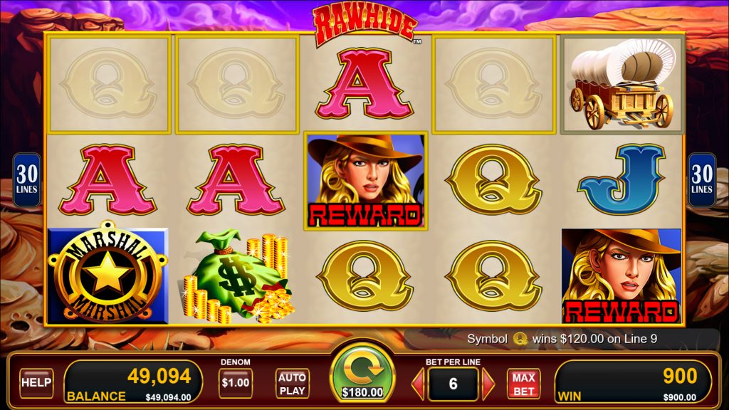 Rawhide Slot Machine Online