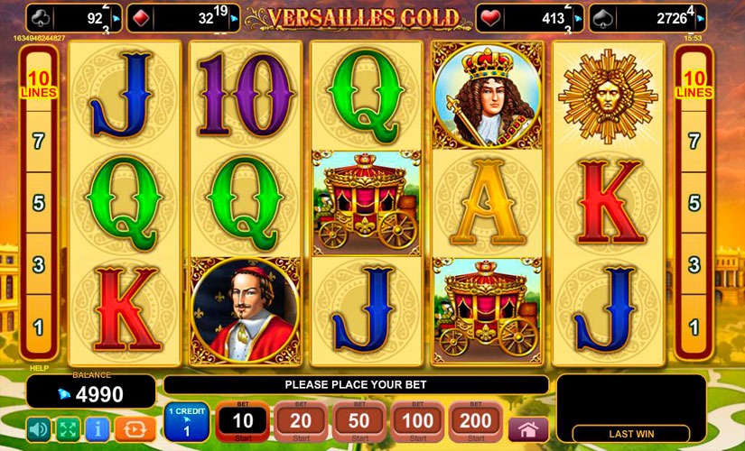 Versailles Gold Slot Machine Review