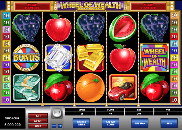 Wheel Of Wealth Special Edition Slot Game Online