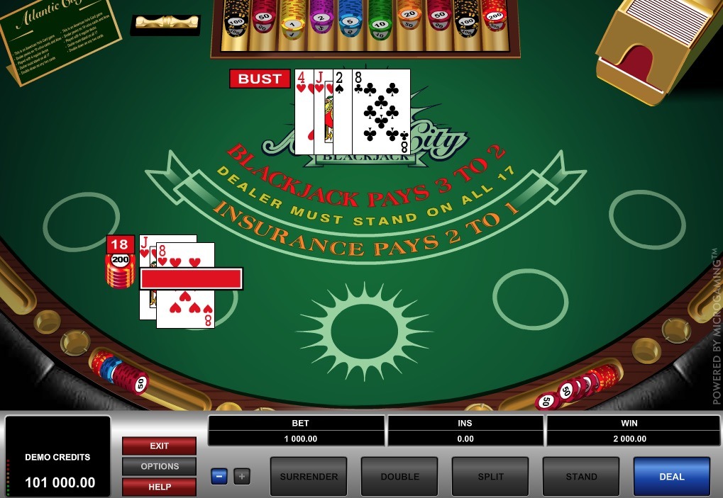 Atlantic City Blackjack Online