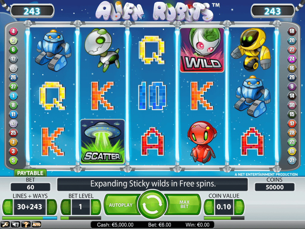Alien Robots Slot Machine
