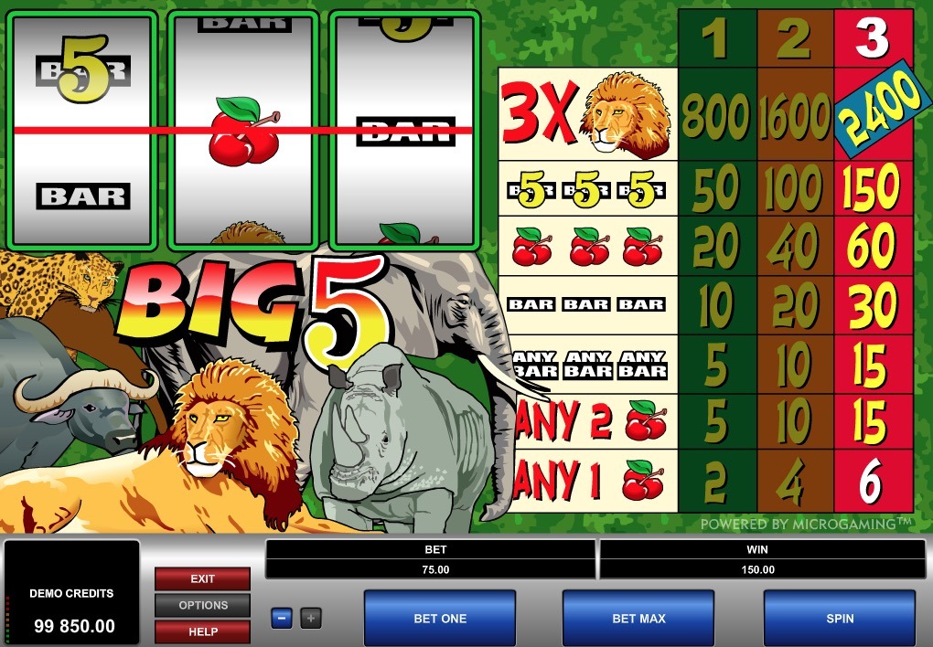 Big 5 Slot Machine Online