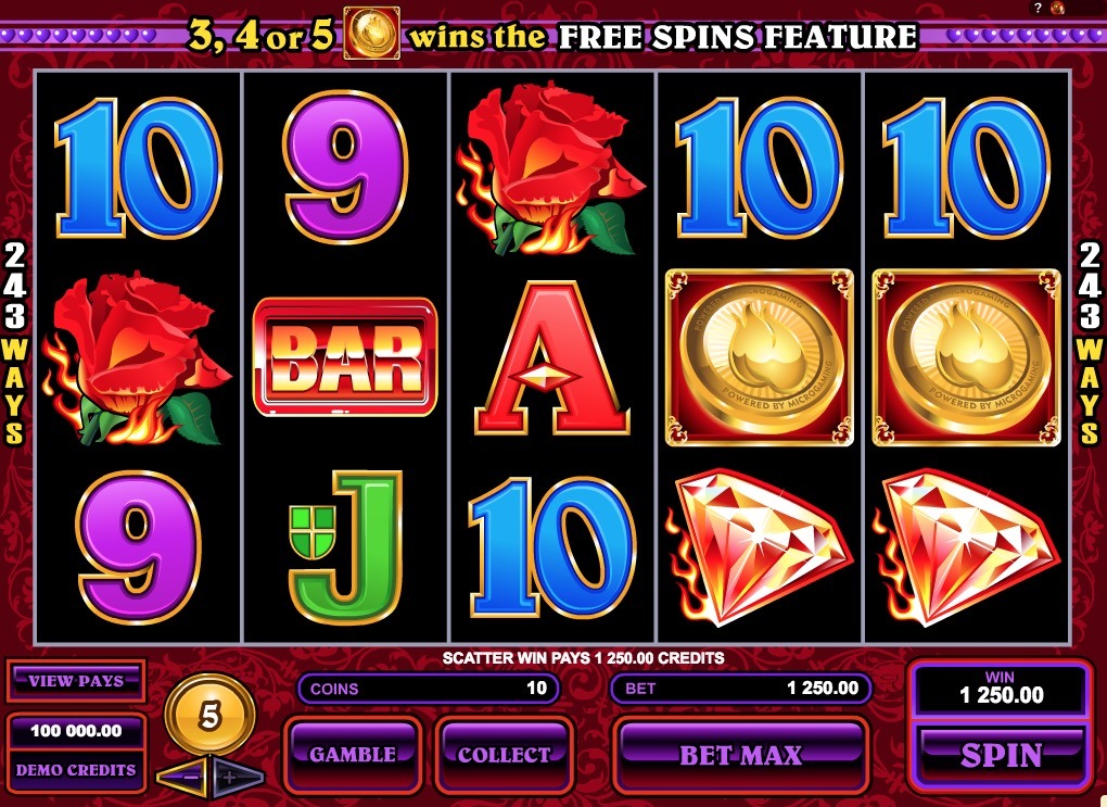 Burning Desire Slot Machine Online