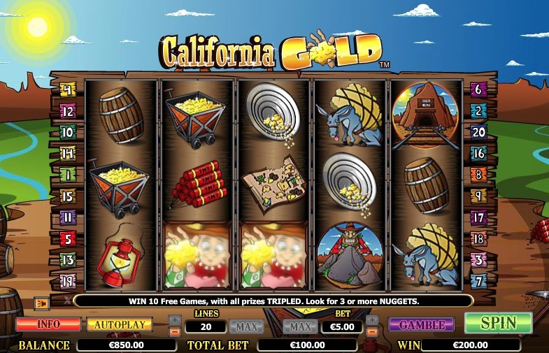 California Gold Slot Machine Online