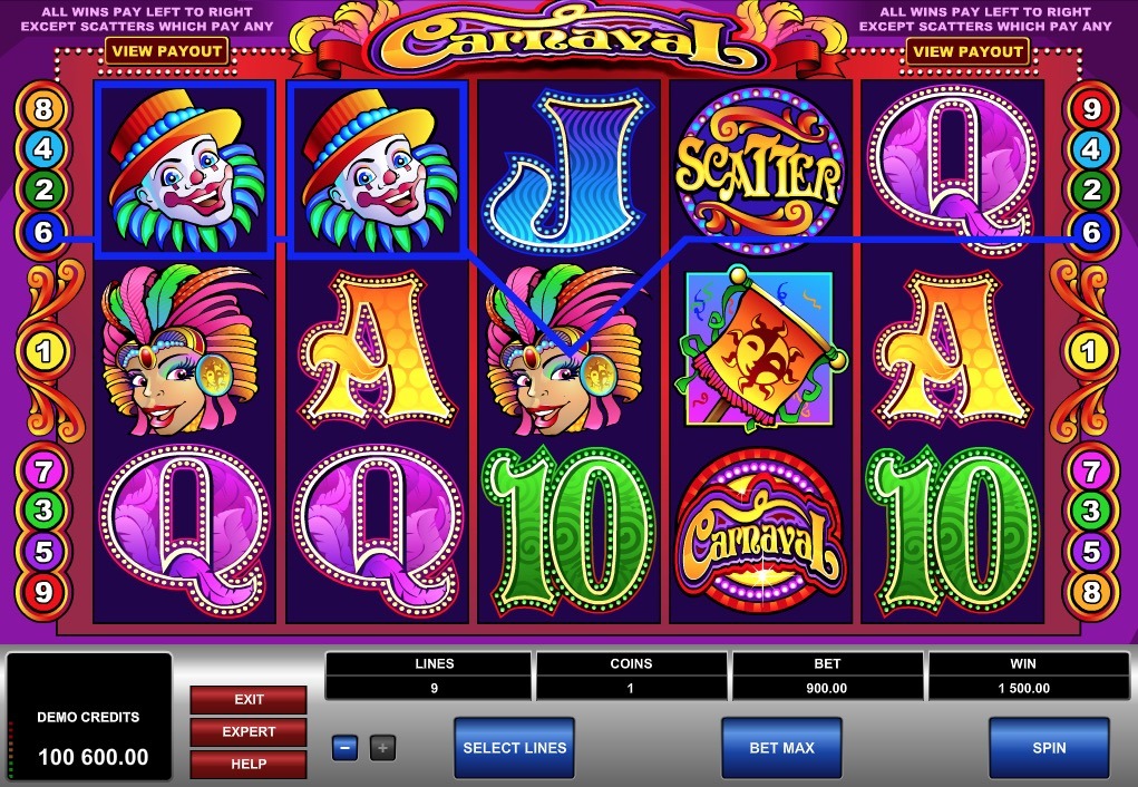 Carnaval Slot Game Online