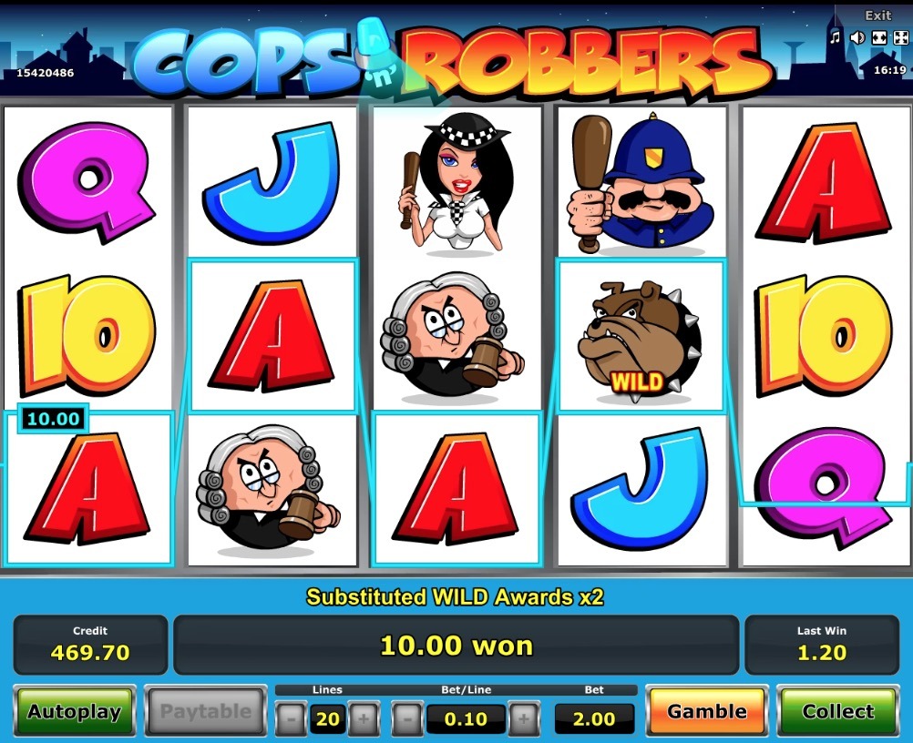 Cops n Robbers Slot Machine Novomatic