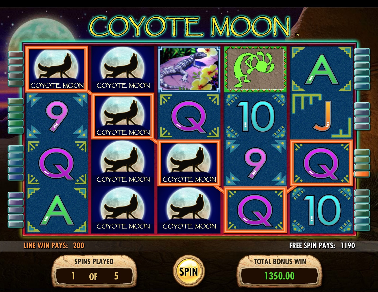 Coyote Moon Slot Machine Free/Real Money ᐈ (18+)