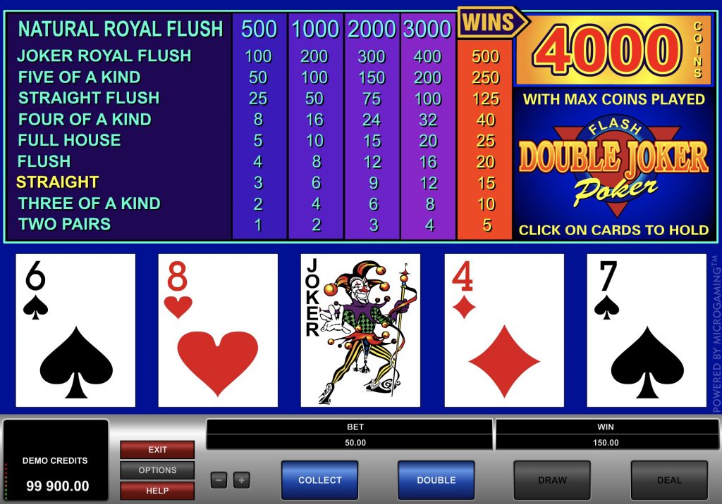 Double Joker Poker Game Online