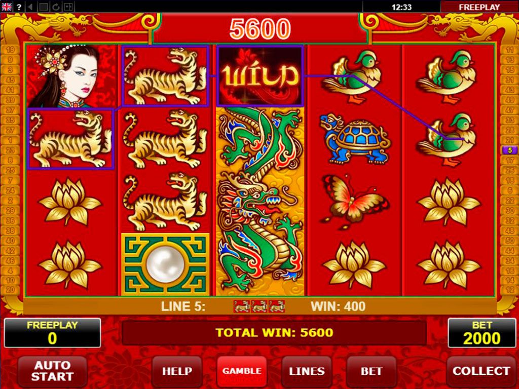 Red Bird And Golden Dragon Slot Machine