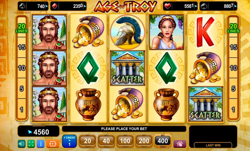 Age of Troy Slot Machine Review