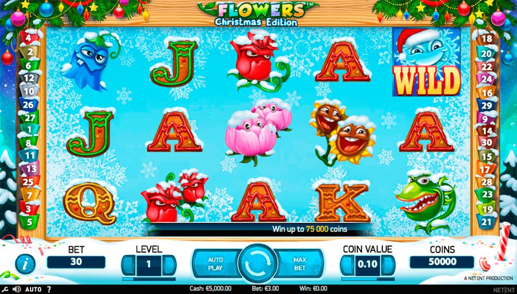 Flowers Christmas Edition Slot Machine Review