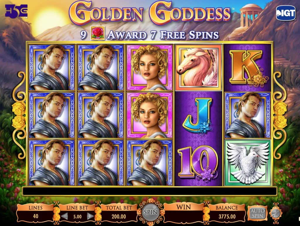 Golden Goddess Slot Machine Review