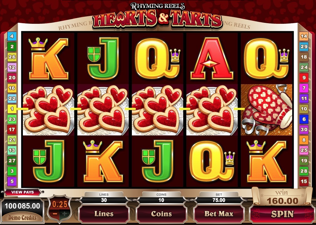 Hearts and Tarts Slot Machine Online