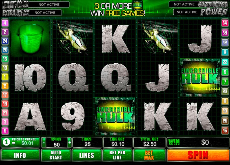 The Incredible Hulk Slot Game Online
