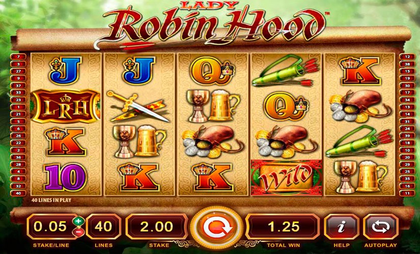 Lady Robin Hood Slot Machine Online