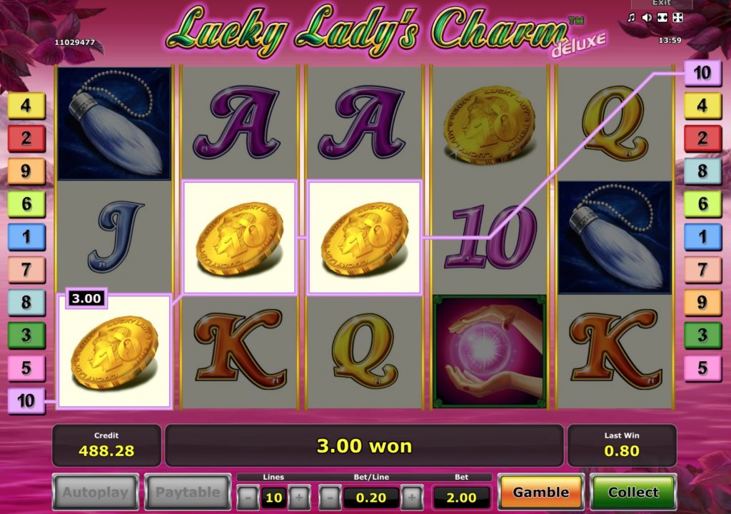 Lucky Lady’s Charm Deluxe Slot Machine Review