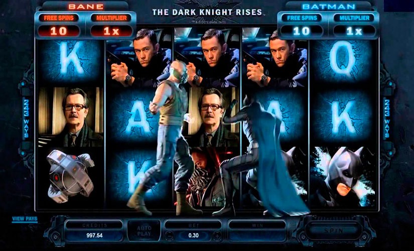 The Dark Knight Rises Slot Machine by Microgaming