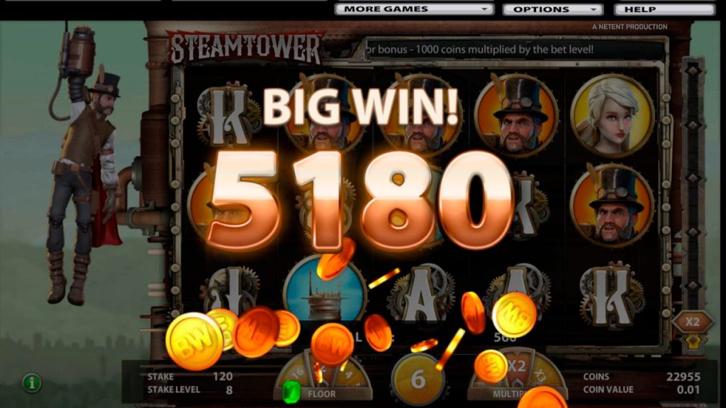 Steam Tower Slot Machine Reviews