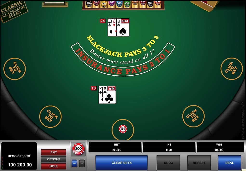 Multi Hand Blackjack Classic Online