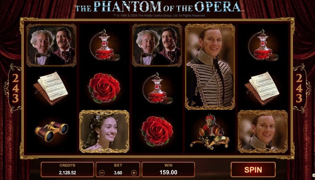 Phantom of the Opera Slot Machine Microgaming