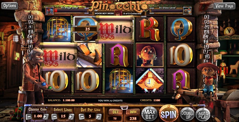 Pinocchio Slot Machine Review