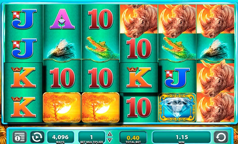 Raging Rhino Slot Machine Online