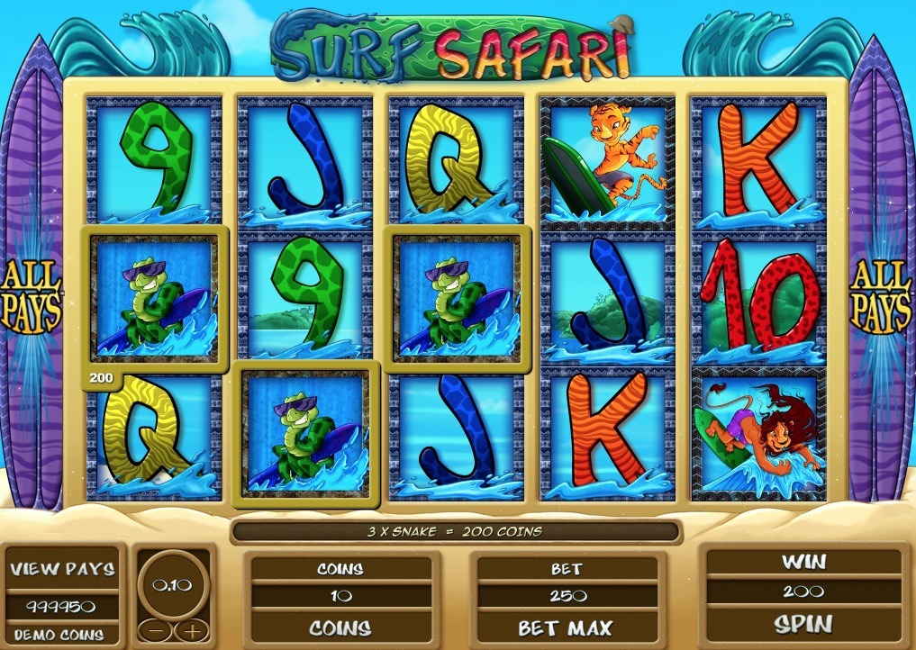 Surf Safari Slot Machine Online