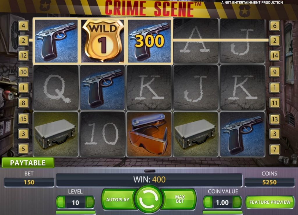 Crime Scene Slot Machine Online