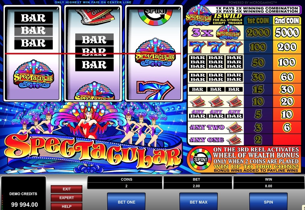 Spectacular Slot Game Online