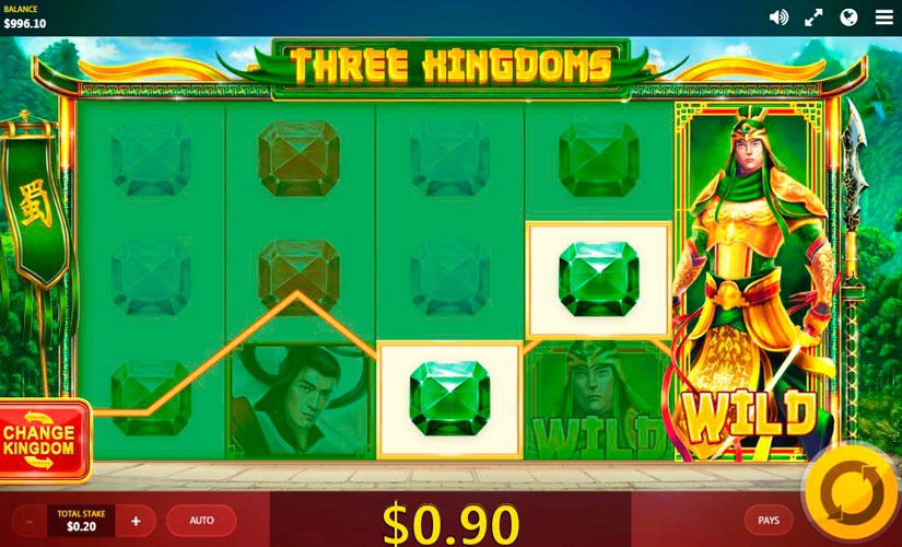 Three Kingdoms Slot Machine Online