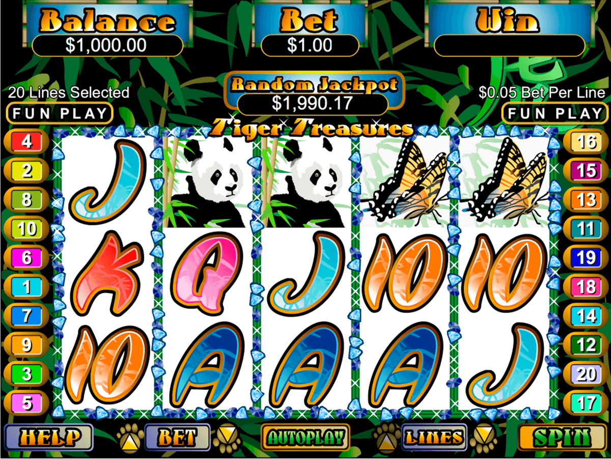 Tiger Treasures Slot Machine Online