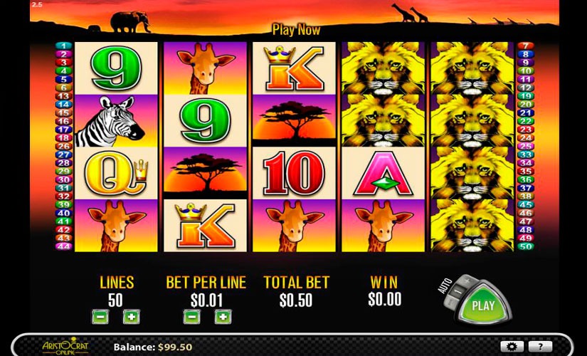 50 Lions Slot Machine Online