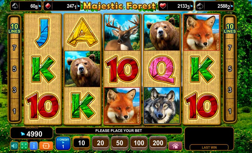 Majestic Forest Slot Machine Review